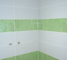 Voici la douche et les joints termin&eacute;s