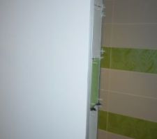 Le retour de la faience dela douche