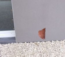 Trou fait par le terrassier