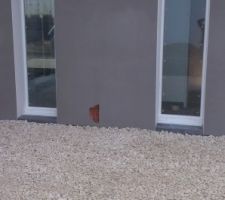 Trou fait par le terrassier