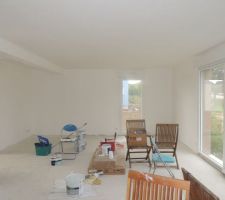Sous-couche terminé dans le salon