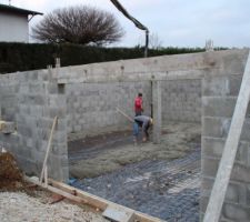 Coulage de la dalle du sous-sol