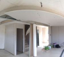 Petite vue panoramique avec faux plafond en cours
