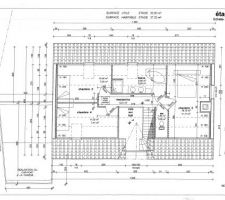 Plan définitif de l'étage