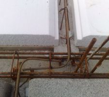 Ferraillage au niveau du plancher du garage