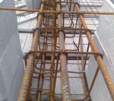 Idem  armature pr&eacute;par&eacute; sur le chantier