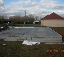 Réalisation du vide sanitaire et la pose du plancher