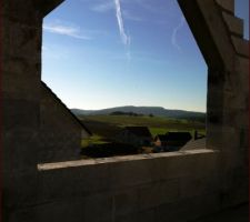 Vue du paysage à partir de la mezzanine