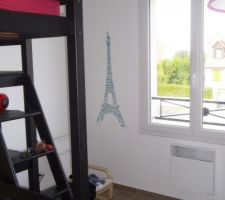 Test pochoire dans la chambre de mon grand