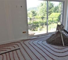 Mise en place de la chape