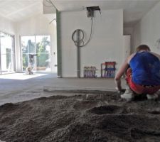 Mise en place de la chape