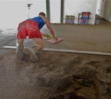 Mise en place de la chape