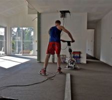 Mise en place de la chape