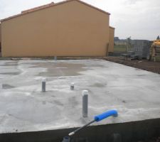 La dalle est coulée