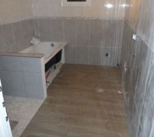 Carrelage sol salle de bains