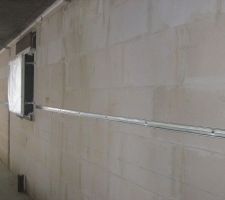 Pose des lisses pour les appuis interm&eacute;diares