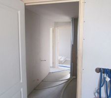 Passage du réseau chauffage de l'étage