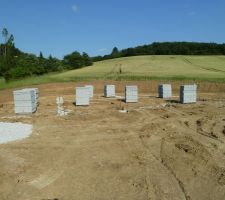 Livraison des agglos pour le vide sanitaire