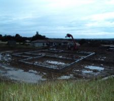 Les 2 rang&eacute;es d'agglos sont mont&eacute;es