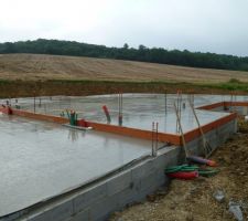 La dalle toute fraîche