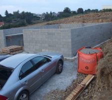 Vue de l'entrée du garage