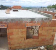 Dalle de l'étage, vue de dessus