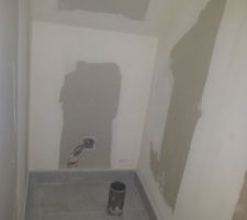 Carrelage dans les Wc du RdC