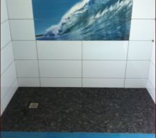 Douche italienne en cours de realisation