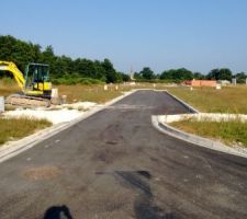 Le lotissement en cours de construction