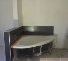 Fa&iuml;ences salle de bain ds chambre parentale