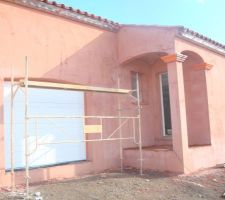 Vue cote ouest 1&egrave;re couche facade