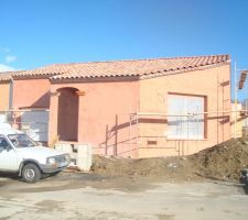 1ere couche facade cot&eacute; ouest