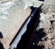 Déplacement de la canalisation