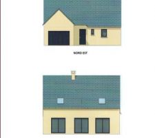 Fa&ccedil;ades nord-est et sud-ouest