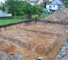 Terrassement terminé.