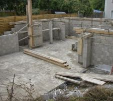 Coffrage des linteaux