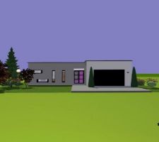 Vue en 3D de la future maison