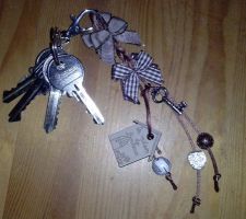 Mes clefs et mon porte clefs fait maison !