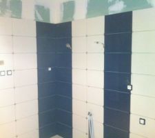 Coup d'oeil à la salle de bain qui a prit des couleurs