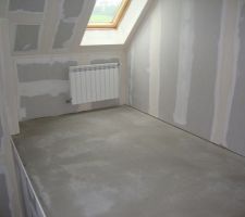 Ragréage de l'étage OK