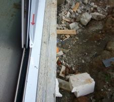 Seuil de baie vitr&eacute;e