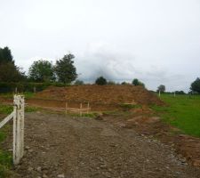 Terrain apr&egrave;s terrassement
