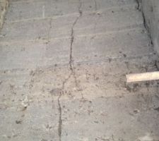 Fissures mur sud