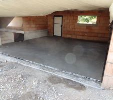 Dalle du garage