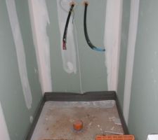 Emplacement pour douche à l'italienne