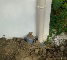 Est-ce que c'est ça le T pour aérer le vide sanitaire? le bout de tuyau qui sort à gauche de la gouttière?