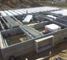 Pr&eacute;paration pour la dalle