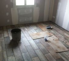 Carrelage chambre RDC