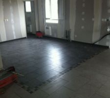Carrelage cuisine   salon