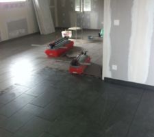 Carrelage cuisine/salon